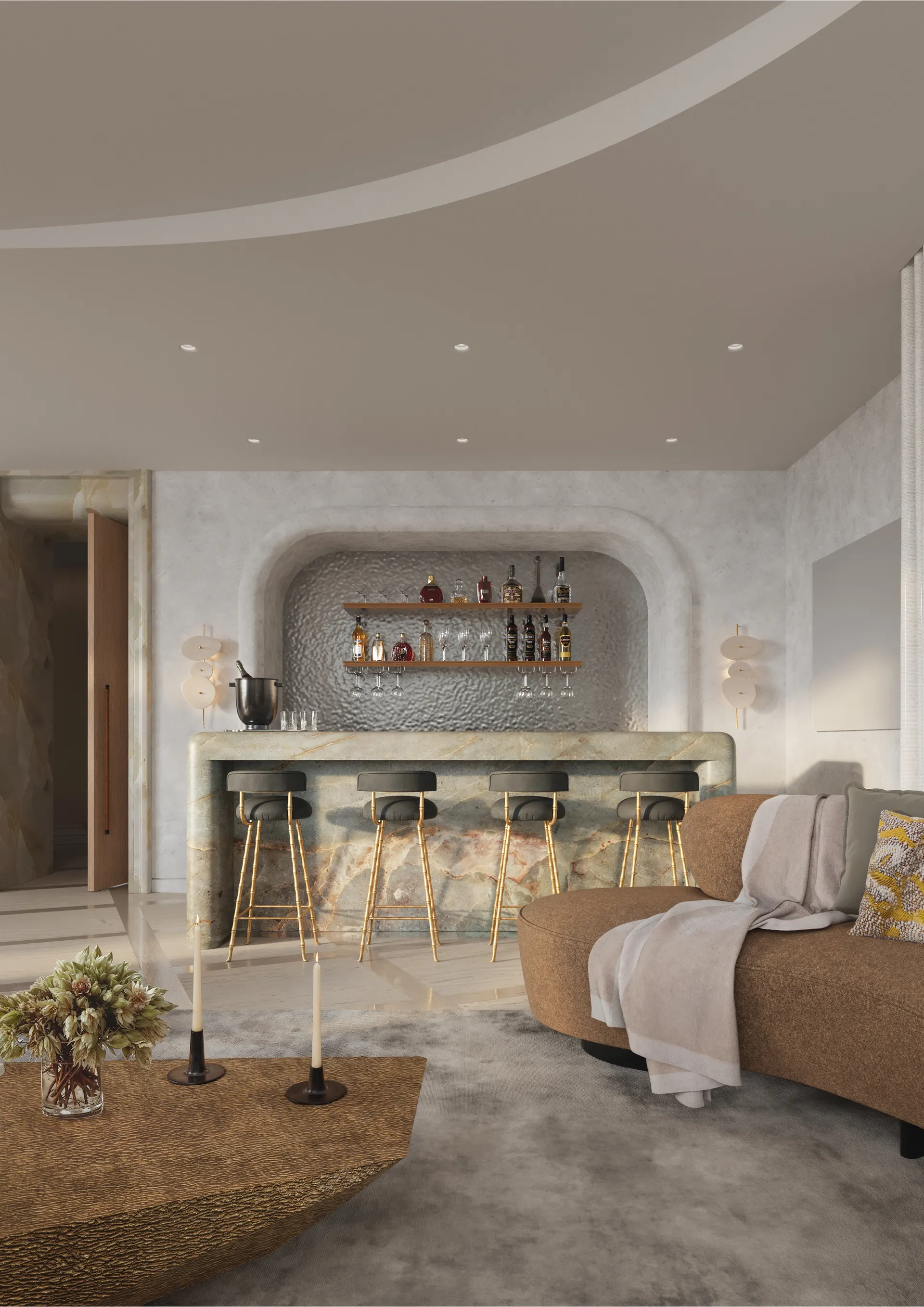 Detail, the bar
